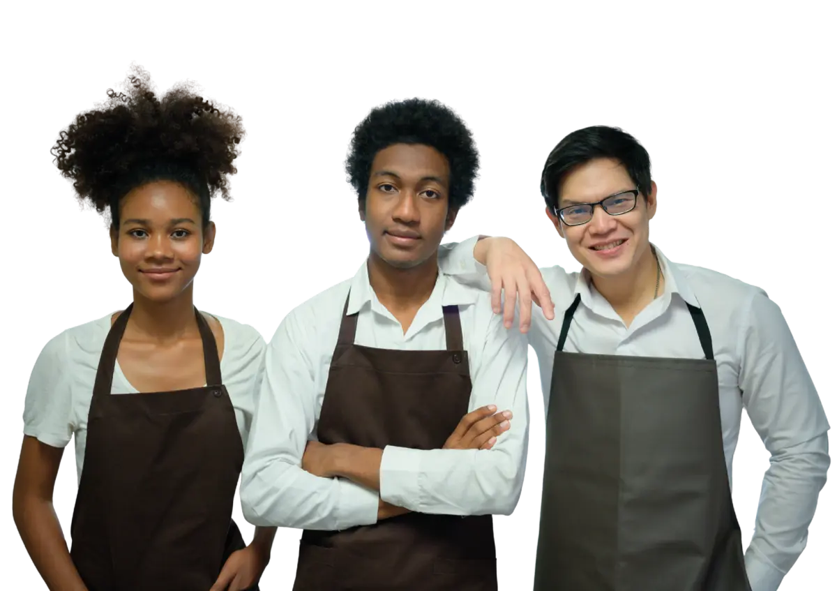 Apprentices in aprons